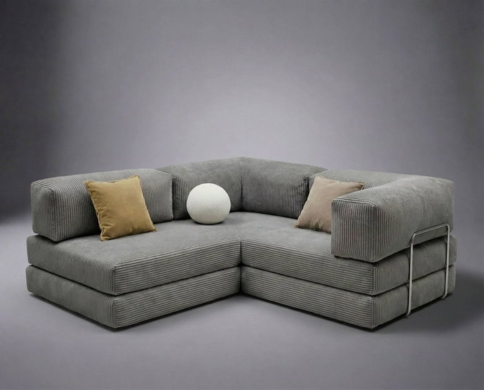 Atelier Del Sofa Kanyon - Sofá-Cama Esquinero Gris Claro Atelier Del Sofa Kanyon - Sofá-Cama Esquinero Gris Claro